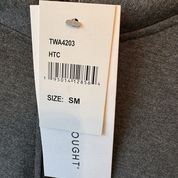 Threads 4 Thought Sweatshirt Small Gray 1/4 Zip Long Sleeve Feather Fleece NEW - Picture 11 of 13